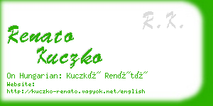 renato kuczko business card